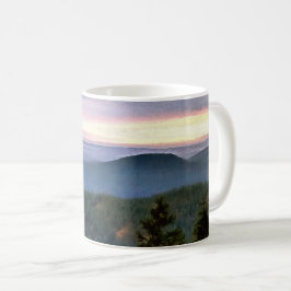 Caneca De Café Orcas Island Sunset na Constituição do Monte