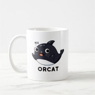 Caneca De Café Orcat Funny Cat Orca Pun