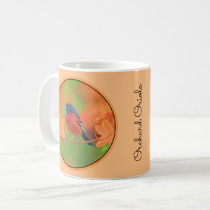Caneca De Café Orchard Oriole Songbird Pintura Original