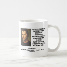 Caneca De Café Ordem nova de Niccolo Machiavelli de citações das