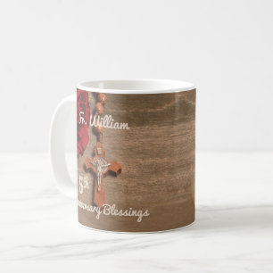 Caneca De Café Ordenação por 5 do Padre Rosa e Rosary