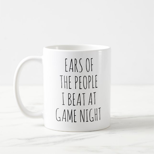 CANECA DE CAFÉ ORELHAS DAS PESSOAS QUE EU DERROTO NA NOITE DE JOG (Esquerda)