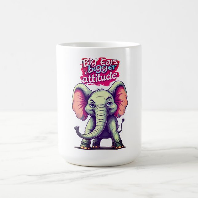 Caneca De Café Orelhas grandes, atitude maior (Centro)