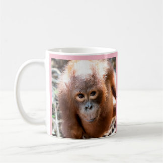 Caneca De Café Órfão Kobe do orangotango do bebê com OFI