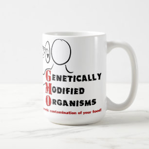 Caneca De Café Organismos Geneticamente Modificados OGM são louco