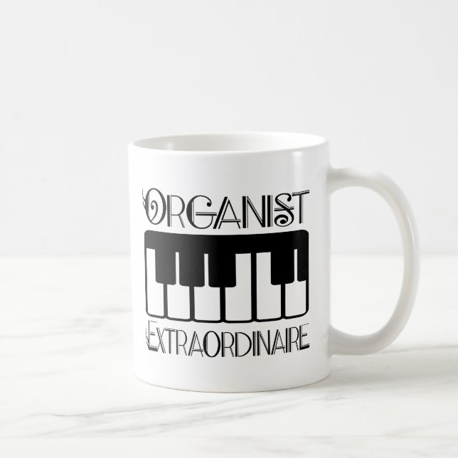 Caneca De Café Organista do teclado Extraordinaire (Direita)
