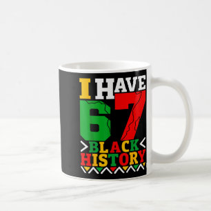 Caneca De Café Orgulho Afro-Americano Eu Tenho 67 Mon História Ne