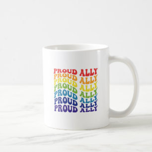 Caneca De Café Orgulho Ally   LGBTQ   ORGULHO GAY   Arco-íris