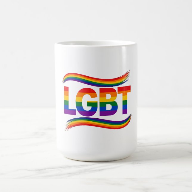 Caneca De Café Orgulho Arco-íris LGBT (Centro)
