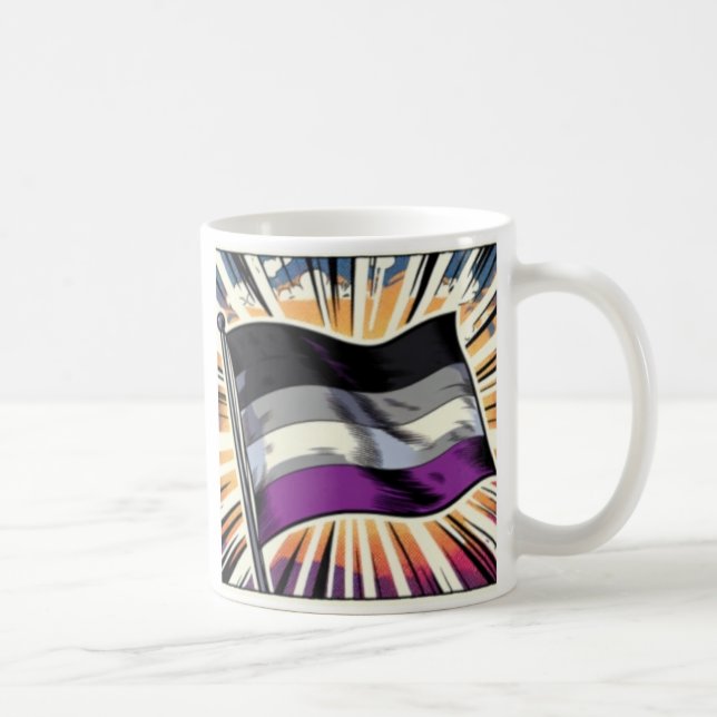 Caneca De Café Orgulho Asexual (Direita)