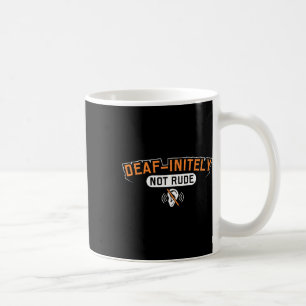 Caneca De Café Orgulho Audição Perda Consciência Surda Consciênci