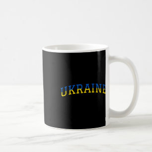 Caneca De Café Orgulho Azul Amarelo Patriótico da Ucrânia Suporte
