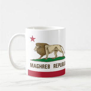 Caneca De Café Orgulho Berbere da Bandeira do Leão da República d