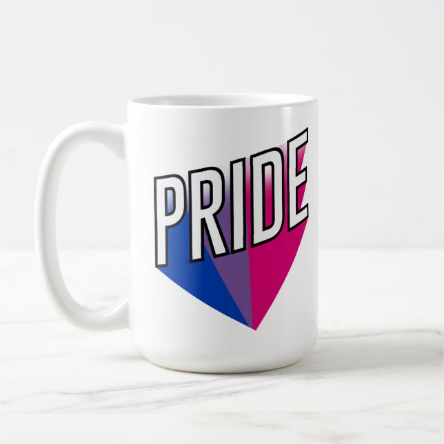 Caneca De Café Orgulho Bissexual Explode (Esquerda)