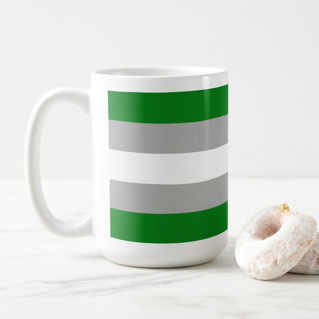 Caneca De Café Orgulho Cinza-romântico (Com Donut)
