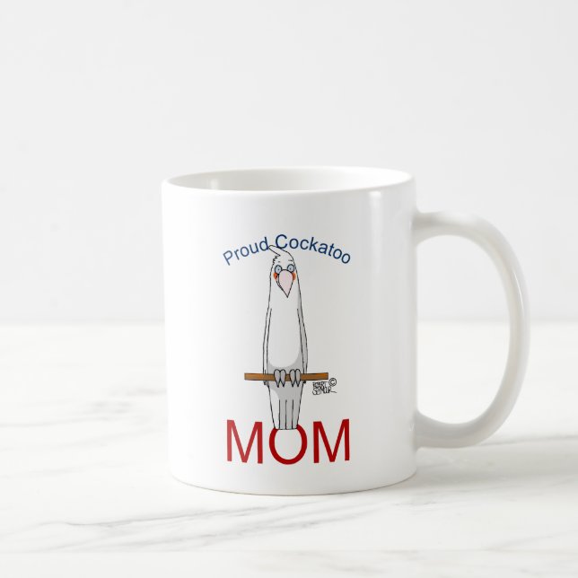 Caneca De Café Orgulho Cockatoo Mãe (Direita)