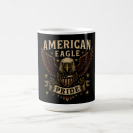 Caneca De Café Orgulho da Águia Americana – Ousadia da Liberdade