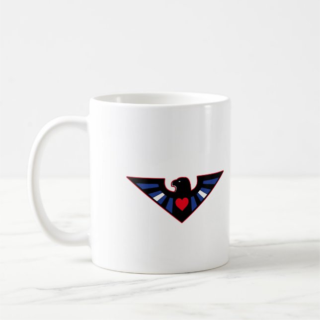 Caneca De Café Orgulho da Águia de Couro (Esquerda)