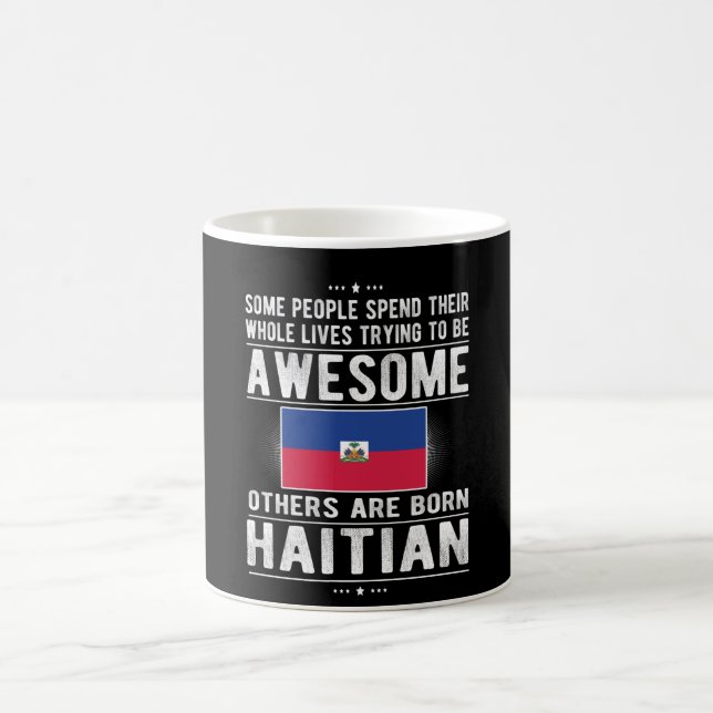 Caneca De Café Orgulho da bandeira haitiana Patrimônio haitiano R (Centro)