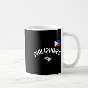Caneca De Café Orgulho das Filipinas pinoy esportes esqui filipin