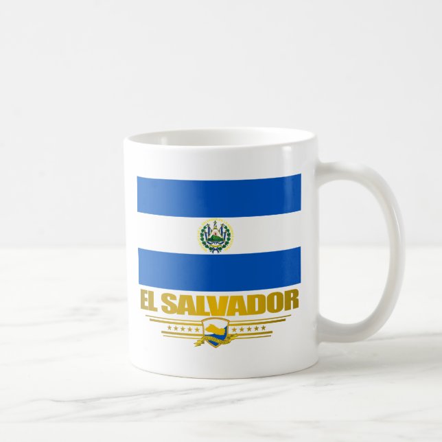 Caneca De Café "Orgulho de El Salvador" (Direita)