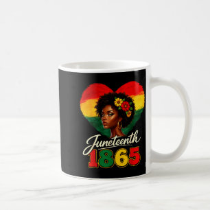 Caneca De Café Orgulho de mulher negra no Juneteenth garota afro-