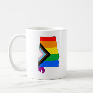 Caneca De Café Orgulho de Progresso LGBTQ do Orgulho do Estado do