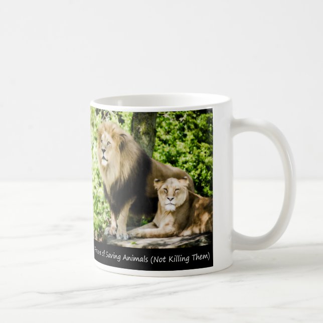 Caneca De Café Orgulho de Salvar os Animais MUG por RoseWrites (Direita)