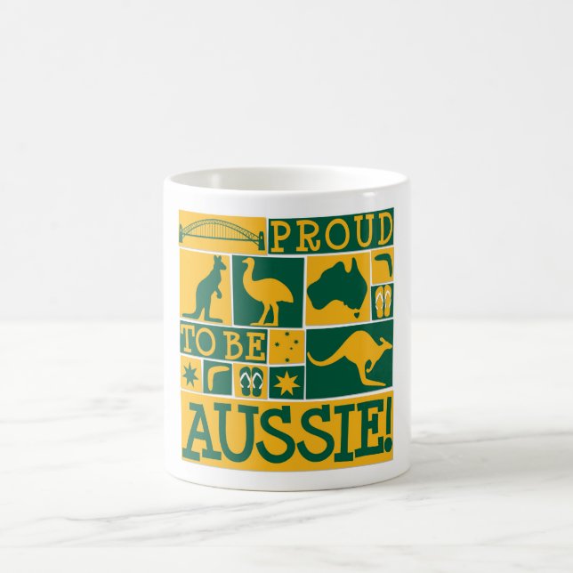Caneca De Café Orgulho de ser Aussie (Centro)