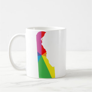 Caneca De Café orgulho delaware. angustiado.