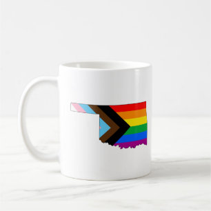 Caneca De Café Orgulho do Estado de Oklahoma LGBTQ Progresso Orgu