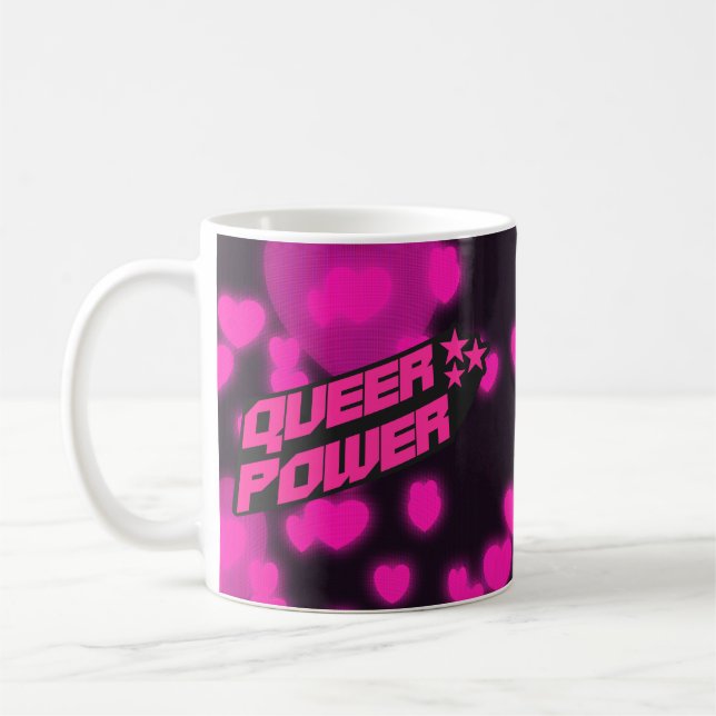 Caneca De Café Orgulho do Poder Queer Y2K (Esquerda)