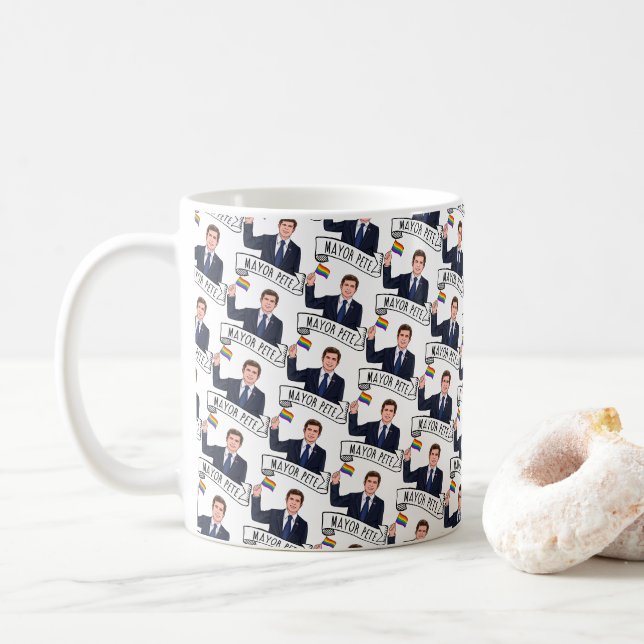 Caneca De Café Orgulho do Prefeito Pete (Com Donut)