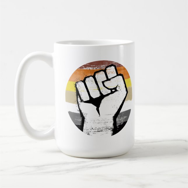 Caneca De Café Orgulho do Urso Punho Círculo Impressão (Esquerda)