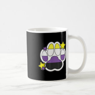 Caneca De Café Orgulho dos Direitos Gay do Mês do Paw Furry LGBTQ