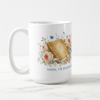 Caneca De Café Orgulho e Preconceito Shhh Estou lendo amante de l