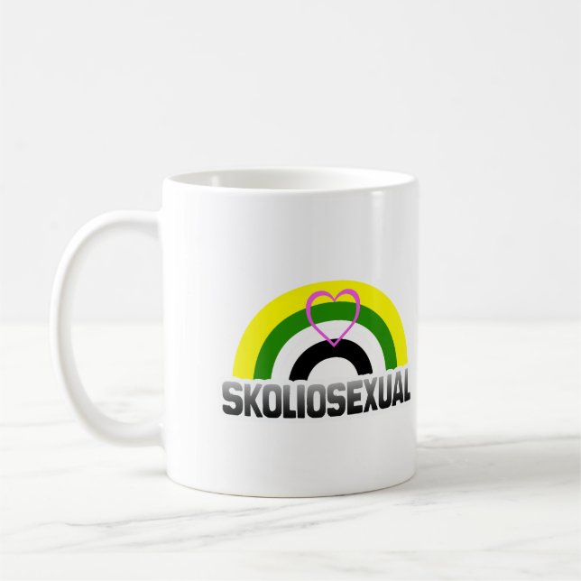 Caneca De Café Orgulho Escoliossexual (Esquerda)