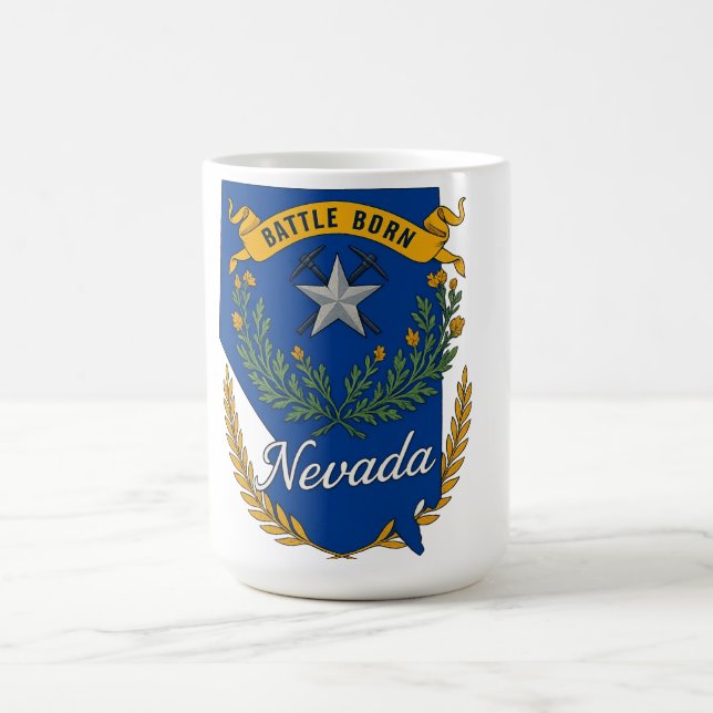 Caneca De Café Orgulho estatal de Nevada (Centro)