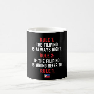 Caneca De Café orgulho Filipino Roots Filipinas Flag Filipino
