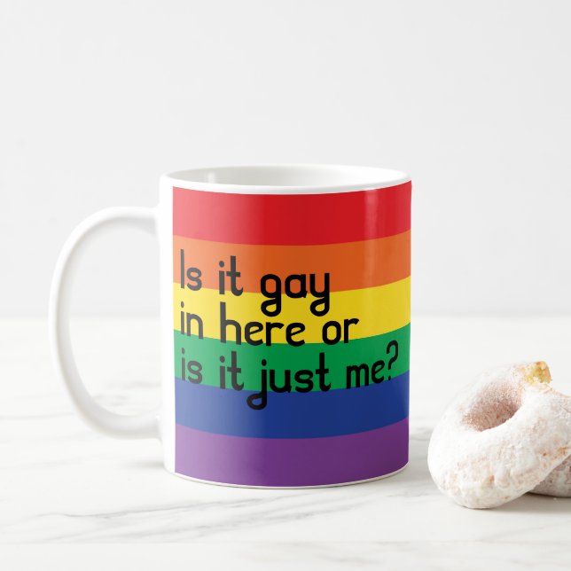 Caneca De Café Orgulho gay (Com Donut)