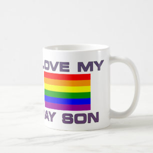 CANECA DE CAFÉ ORGULHO GAY, ADORO MEU FILHO GAY