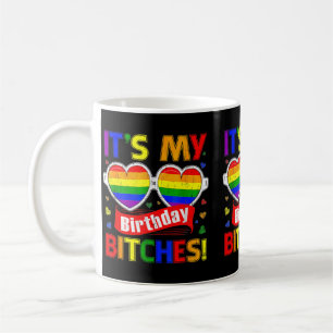 Caneca De Café Orgulho Gay Arco-íris Lgbt Aniversário Es Fofo Gle