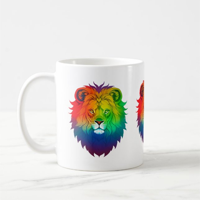 Caneca De Café Orgulho gay de Leão (Esquerda)
