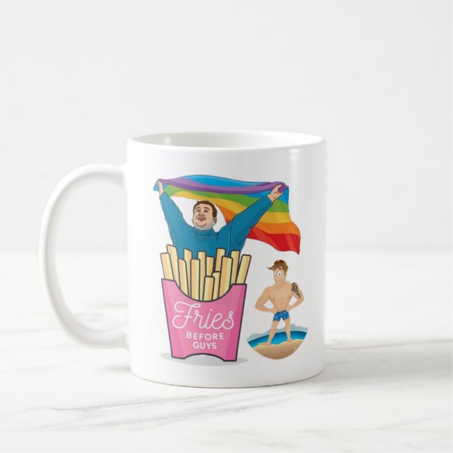 Caneca De Café ORGULHO GAY Gift Gift Gift Gift. (Esquerda)