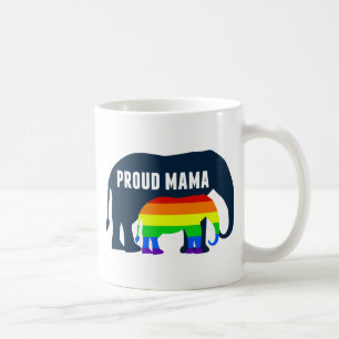 Caneca De Café Orgulho gay Mãe Orgulhosa Elefante LGBT