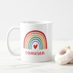 Caneca De Café Orgulho gay Rainbow Personalizado