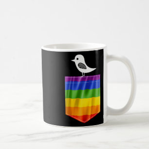 Caneca De Café Orgulho gay Sinalizador Pequeno Pássaro Lgbt Resis