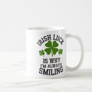 Caneca De Café Orgulho Irlandês Dia De São Patrício Travessuras T