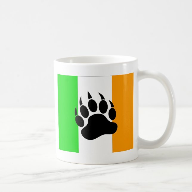 Caneca De Café Orgulho irlandês do urso (Direita)