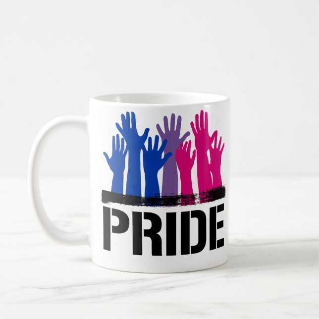 Caneca De Café Orgulho Juntos Bissexual (Esquerda)